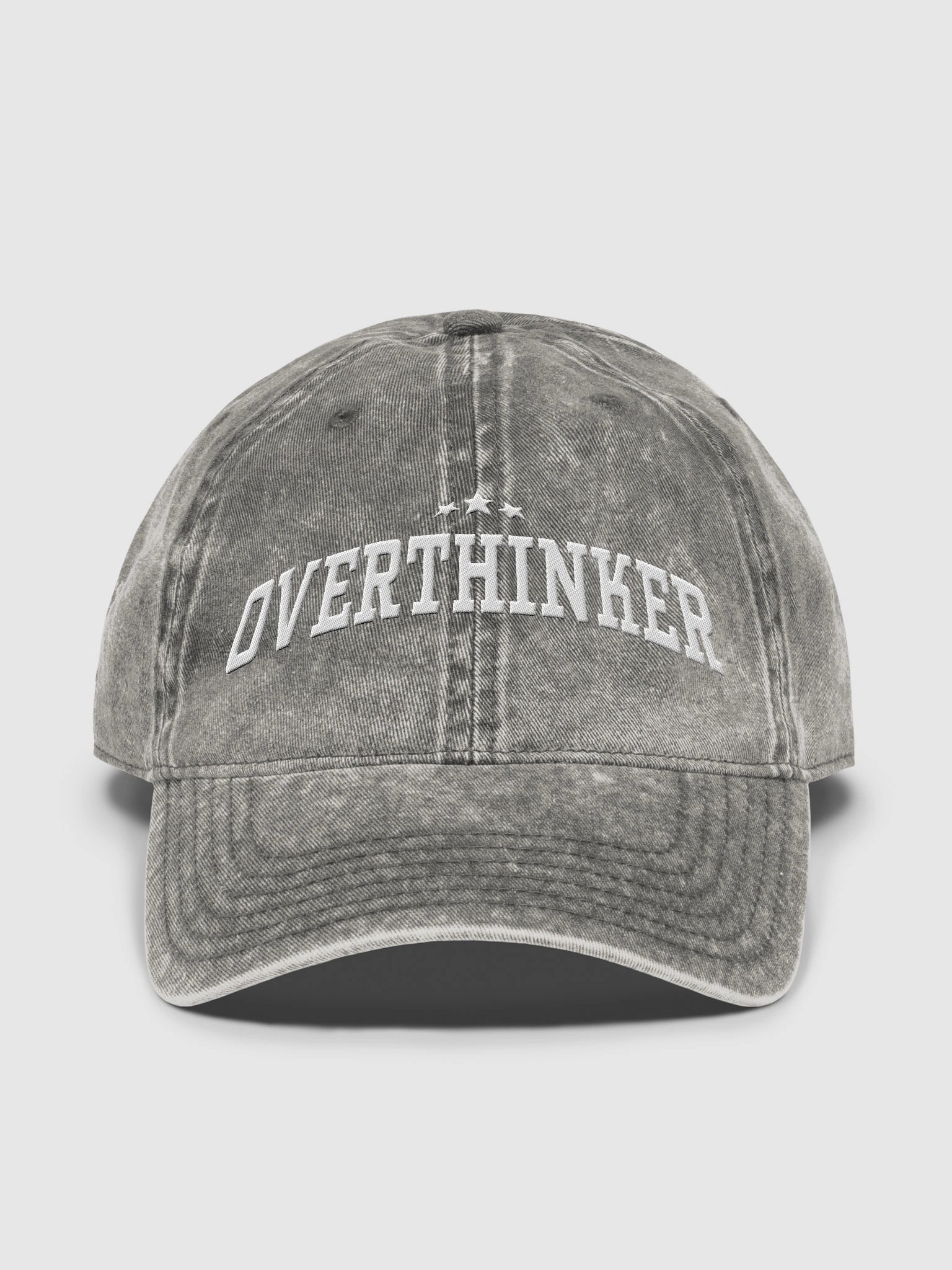 Overthinker (Otto Vintage Wash Dad Hat) product image (15)