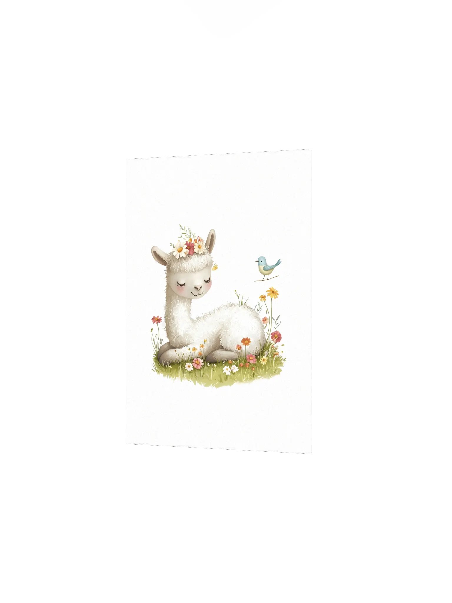 Sleeping Llama Farmhouse Nursery Print product image (3)