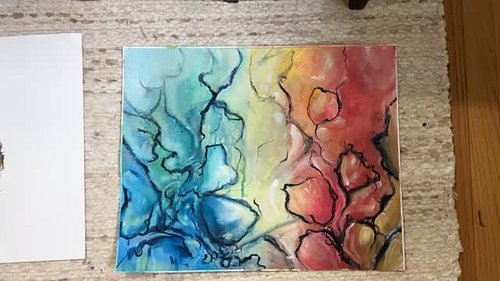 Newest abstracts on canvas sheets. Contact me if interested in these pieces or any pieces. These are on canvas but need to be...