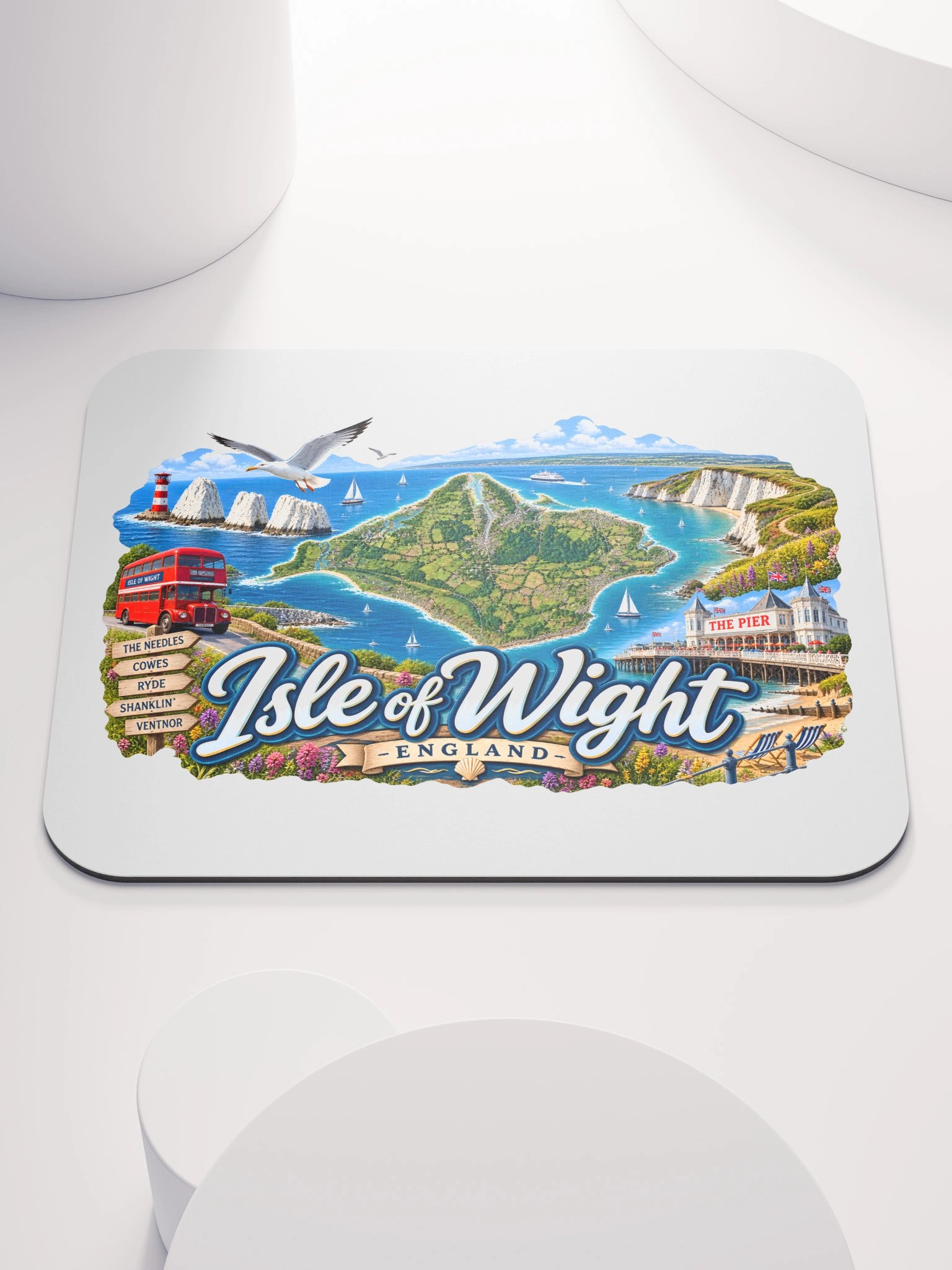 Isle of Wight Scenic Island Mouse Mat product image (1)