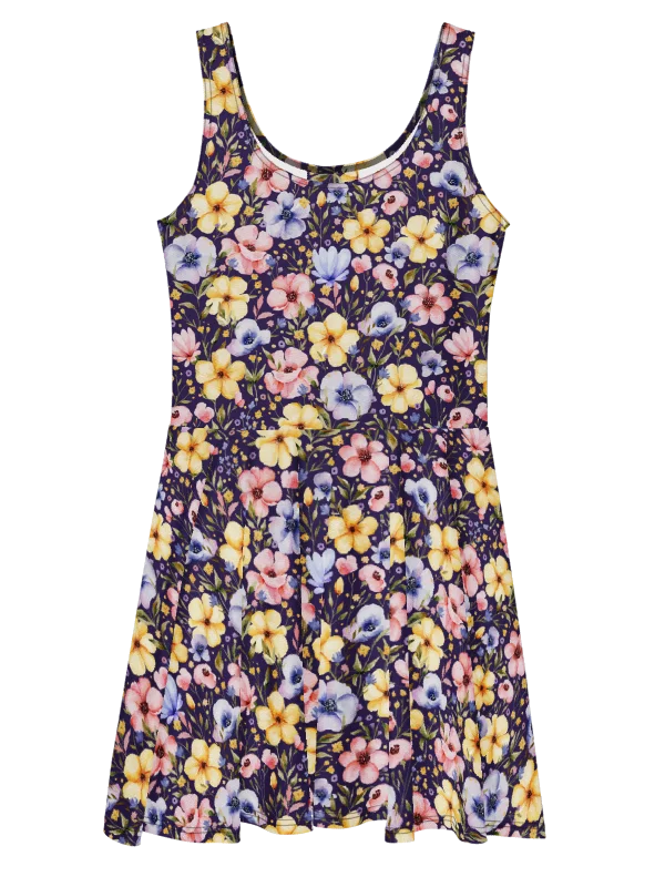 Women’s Floral Dress – Elegant Sleeveless Fit & Flare Summer Sundress product image (3)