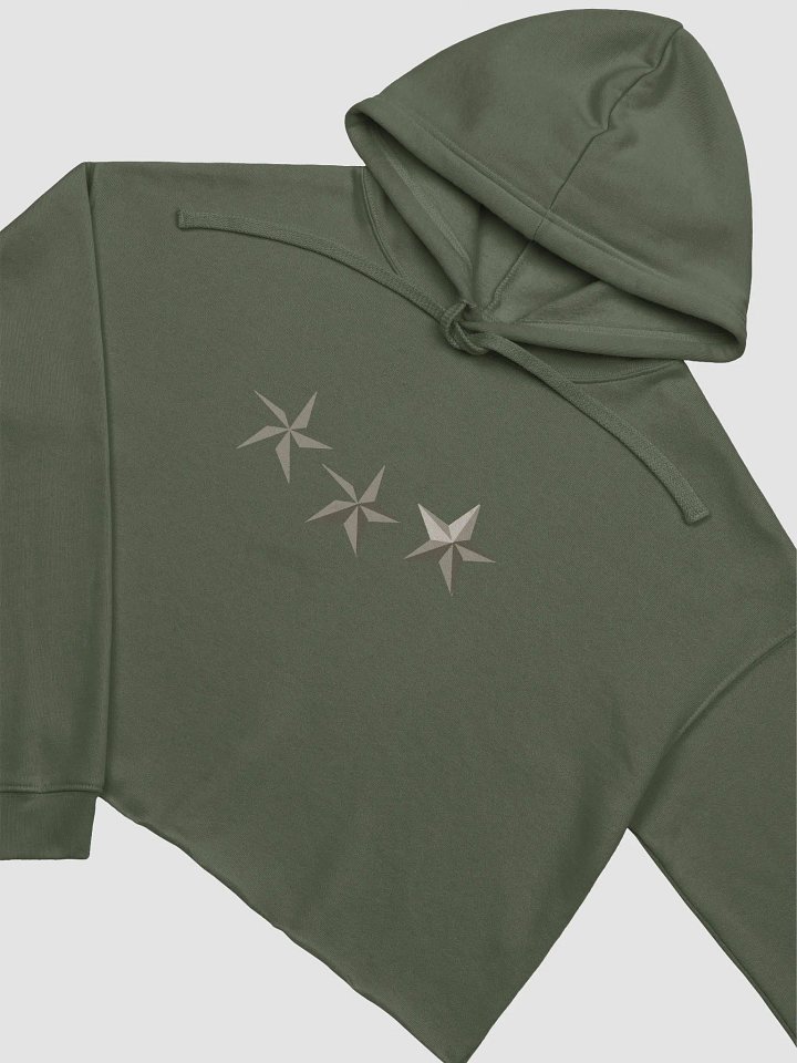 Linocut Stars Cropped Hoodie product image (1)