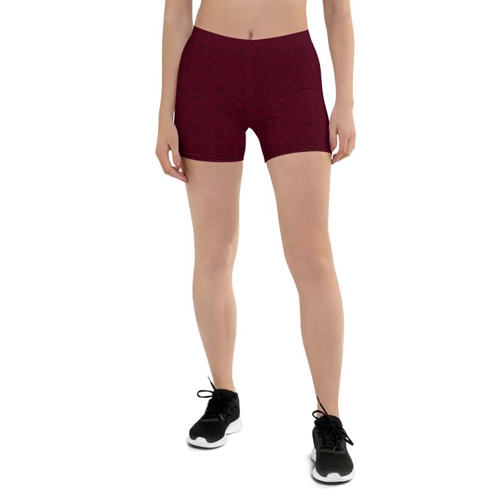 Yoga Shorts in Burgundy product image (1)
