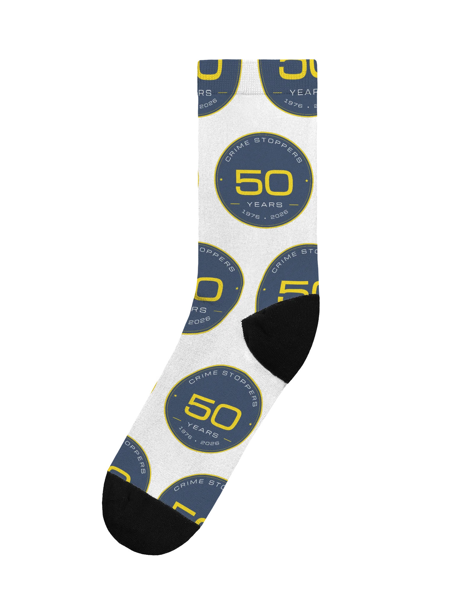 Crime Stoppers 50th Anniversary Crew Socks product image (1)
