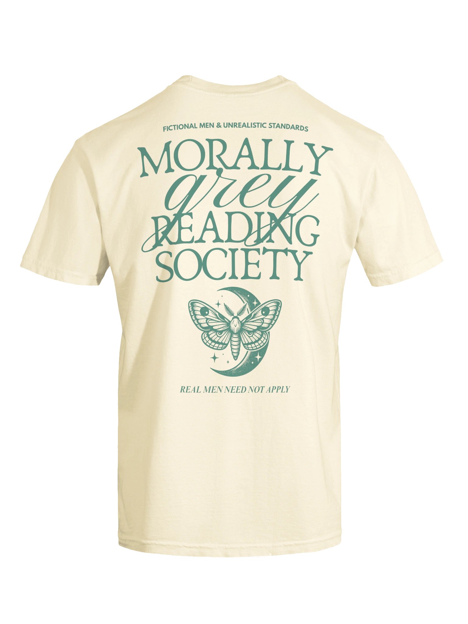 Morally Grey Reading Society Shirt, Comfort Colors Dark Fantasy Book Club Tee, Green Print product image (11)
