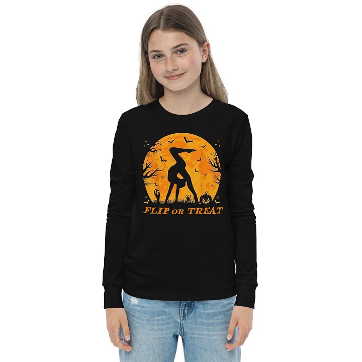 Gymnastics - Flip or Treat Kids Long Sleeve T-Shirt product image (1)