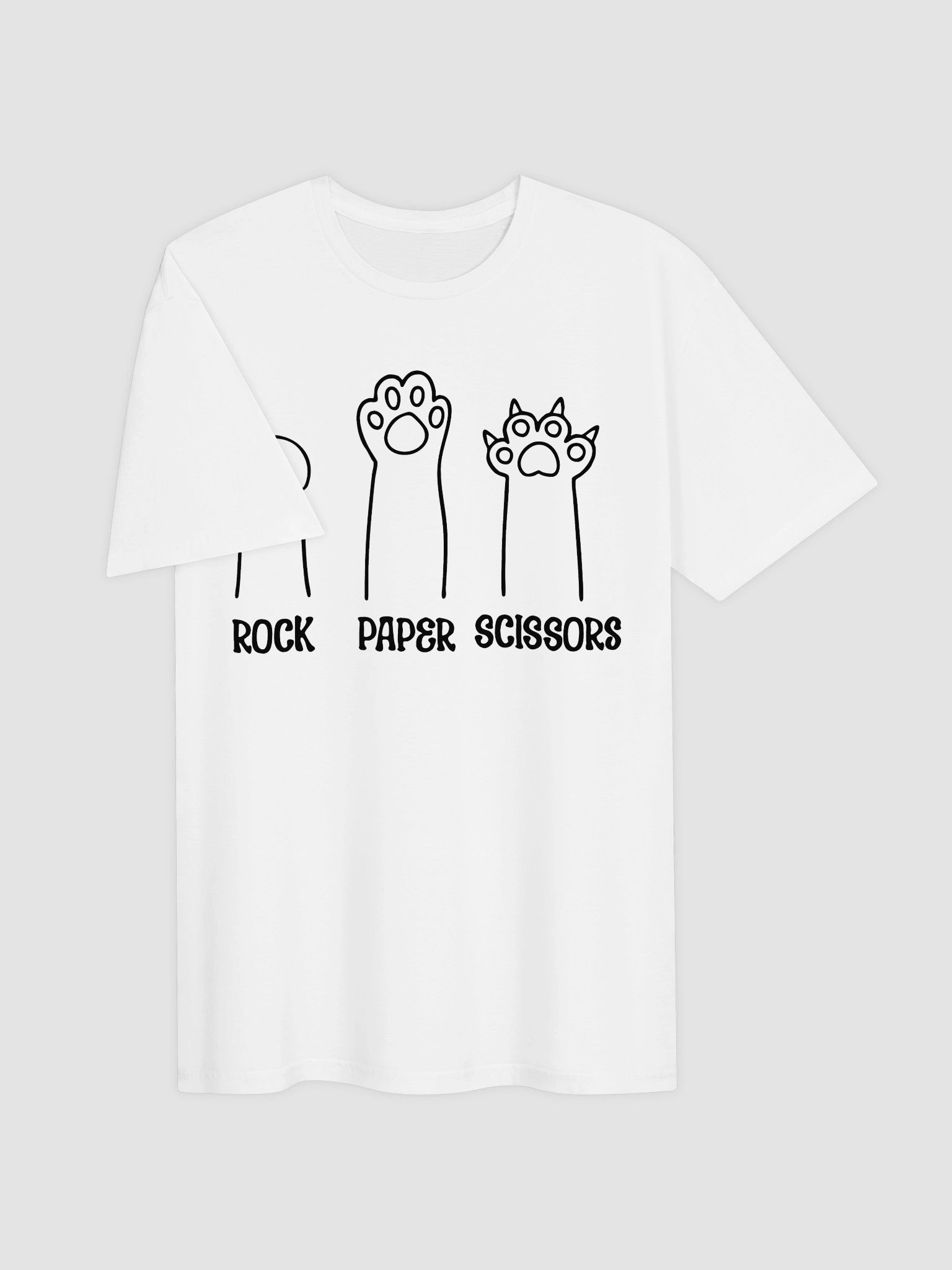 Rock Paper Scissors Cat Paw Shirt 1W1 product image (3)