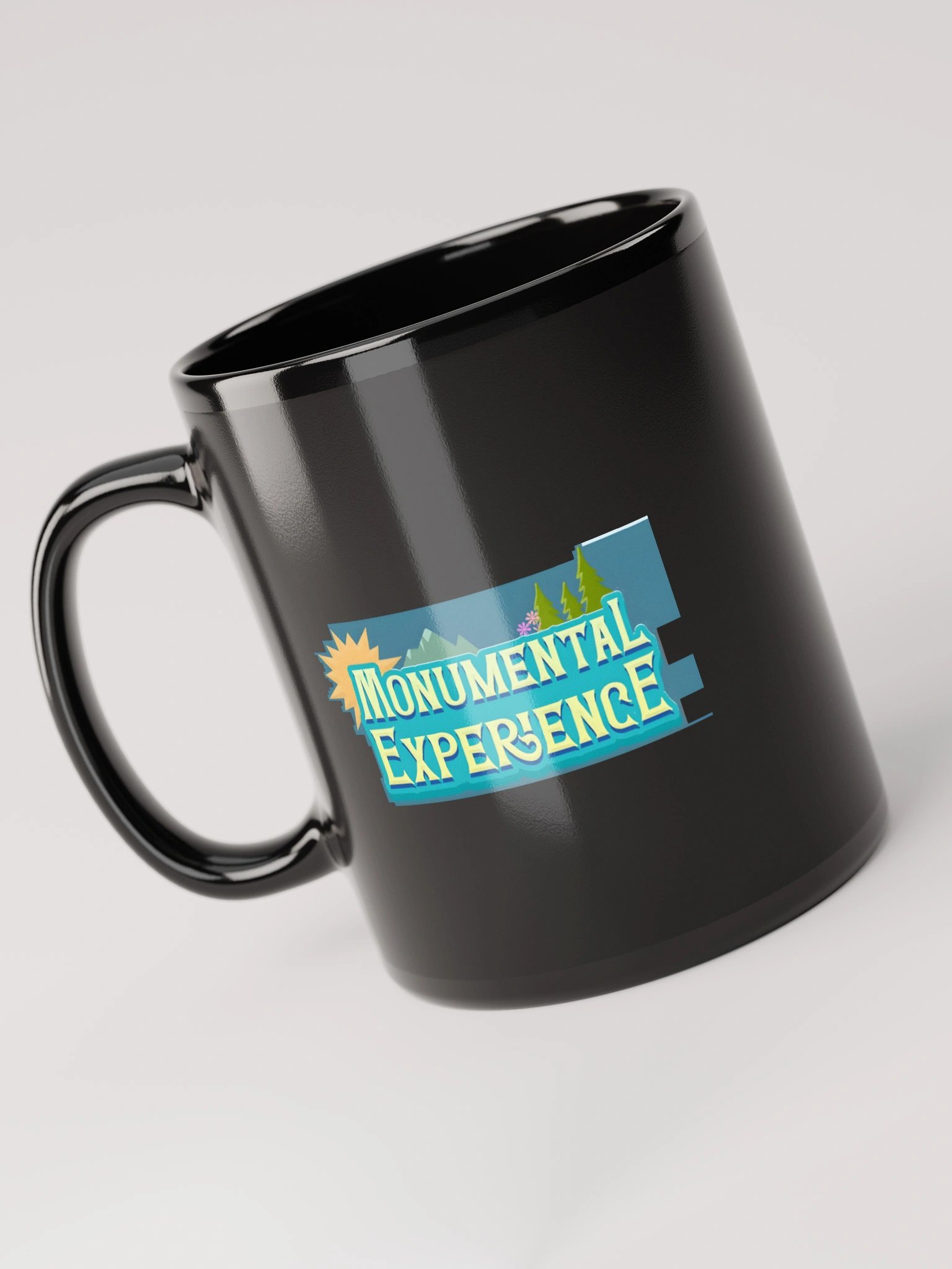 Monumental Experience Black Glossy Mug product image (5)