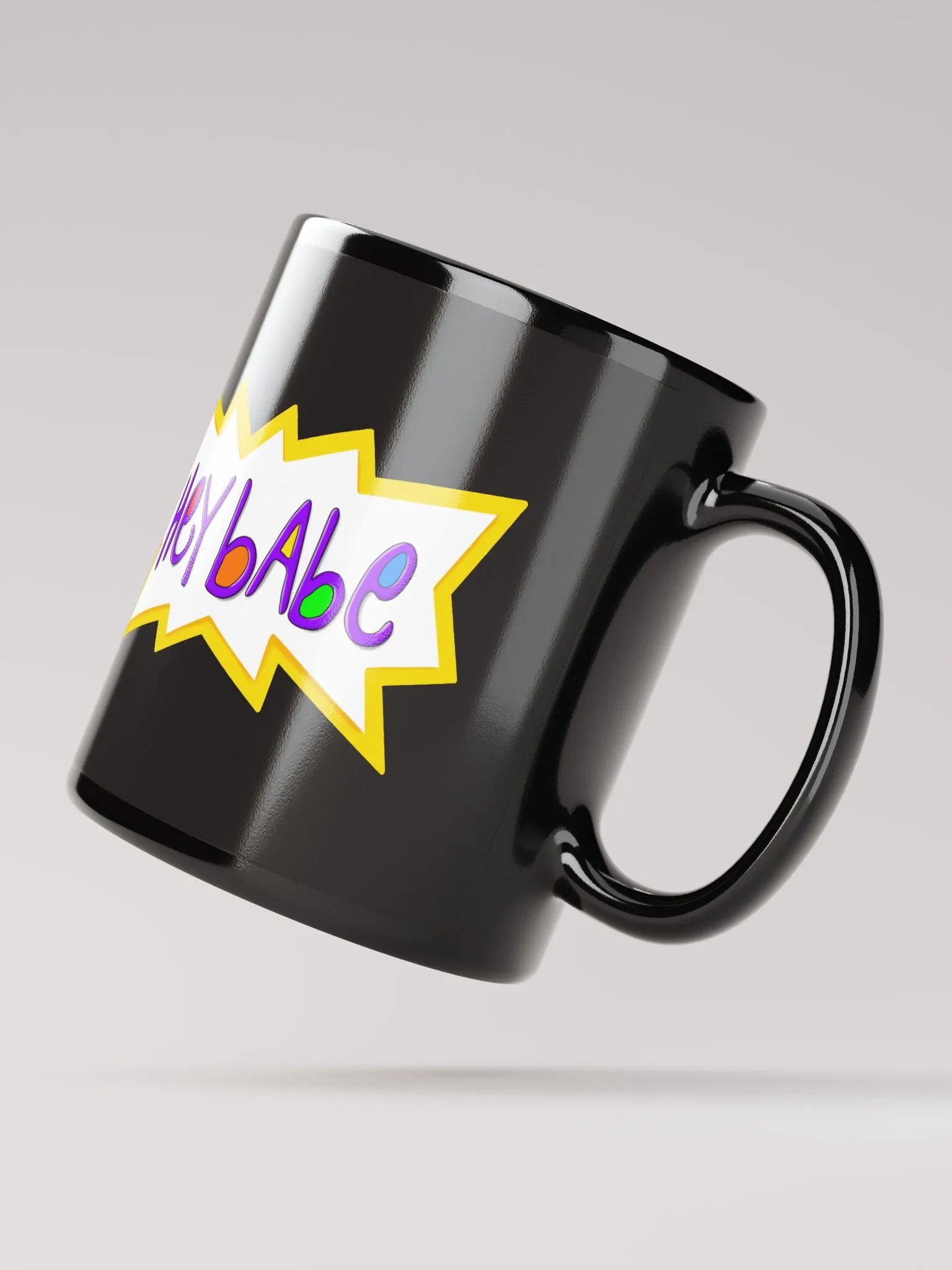 Hey Babe - Black Mug product image (5)