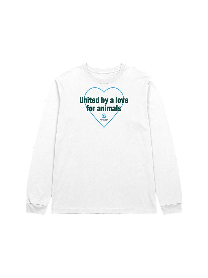 United by a love for animals - Heart - Long sleeve tee product image (1)