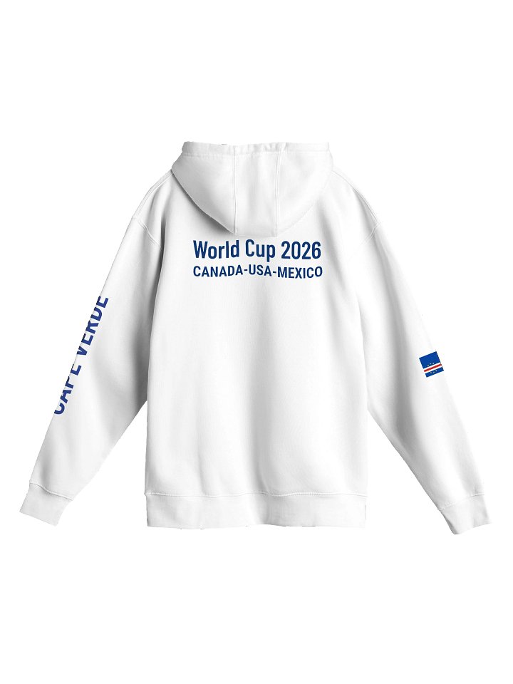 Cape Verde 2026 World Cup Flag Hoodie - "Blue Sharks" Edition - Premium 3-End Fleece - Unisex hoodie product image (9)