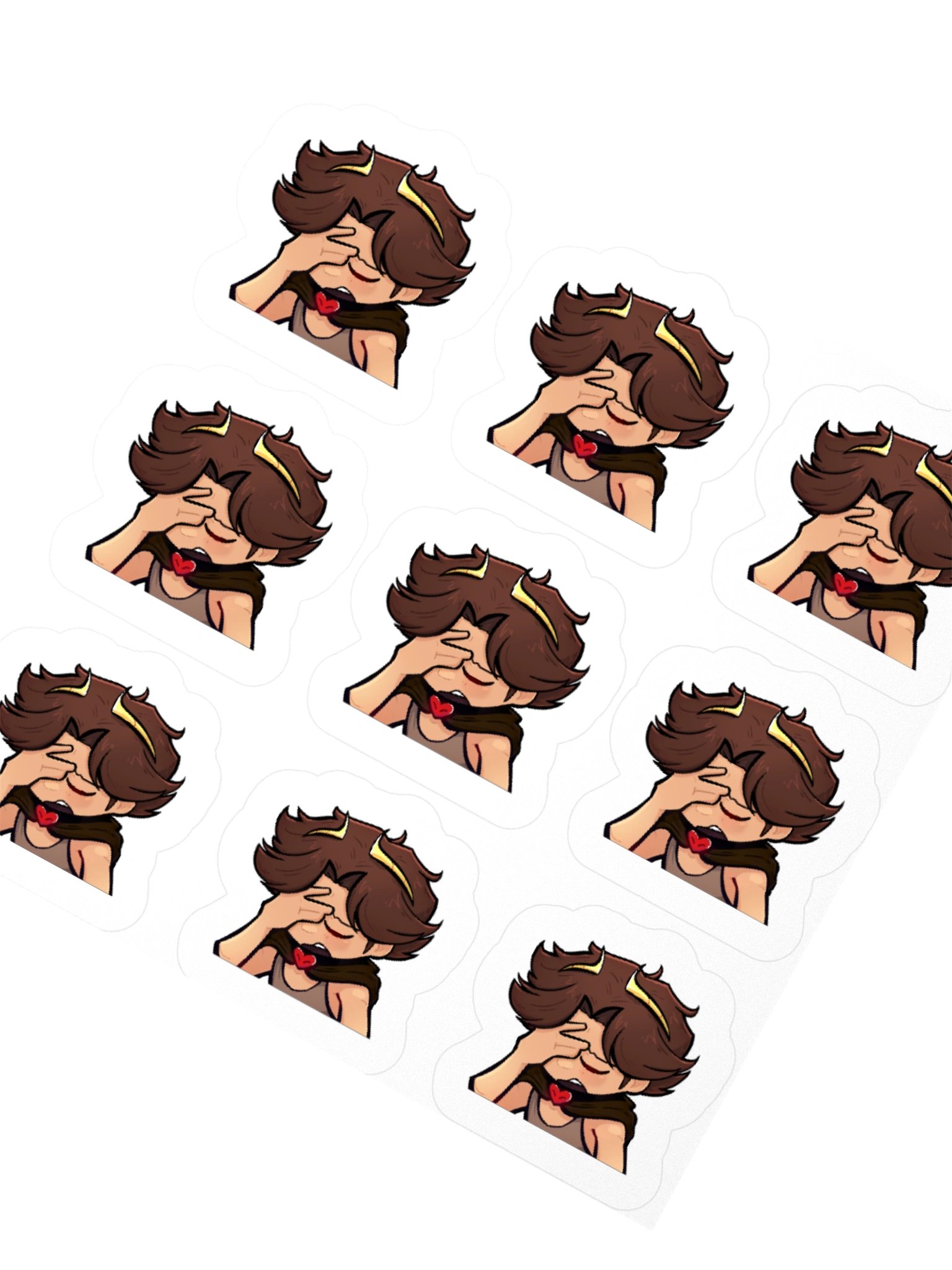 Nukeri Emote Sticker Set - 9x Facepalm product image (4)