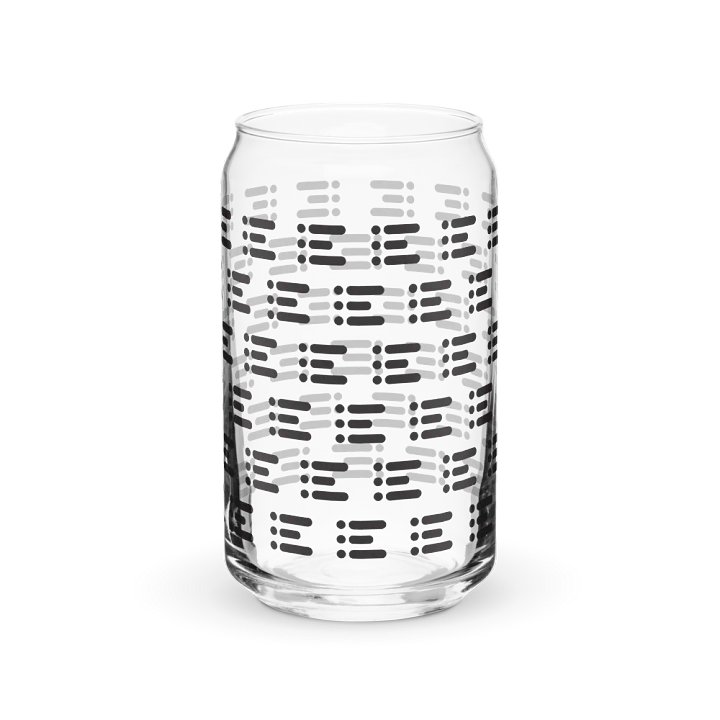 Can-Shaped Glass w/ Pattern product image (2)