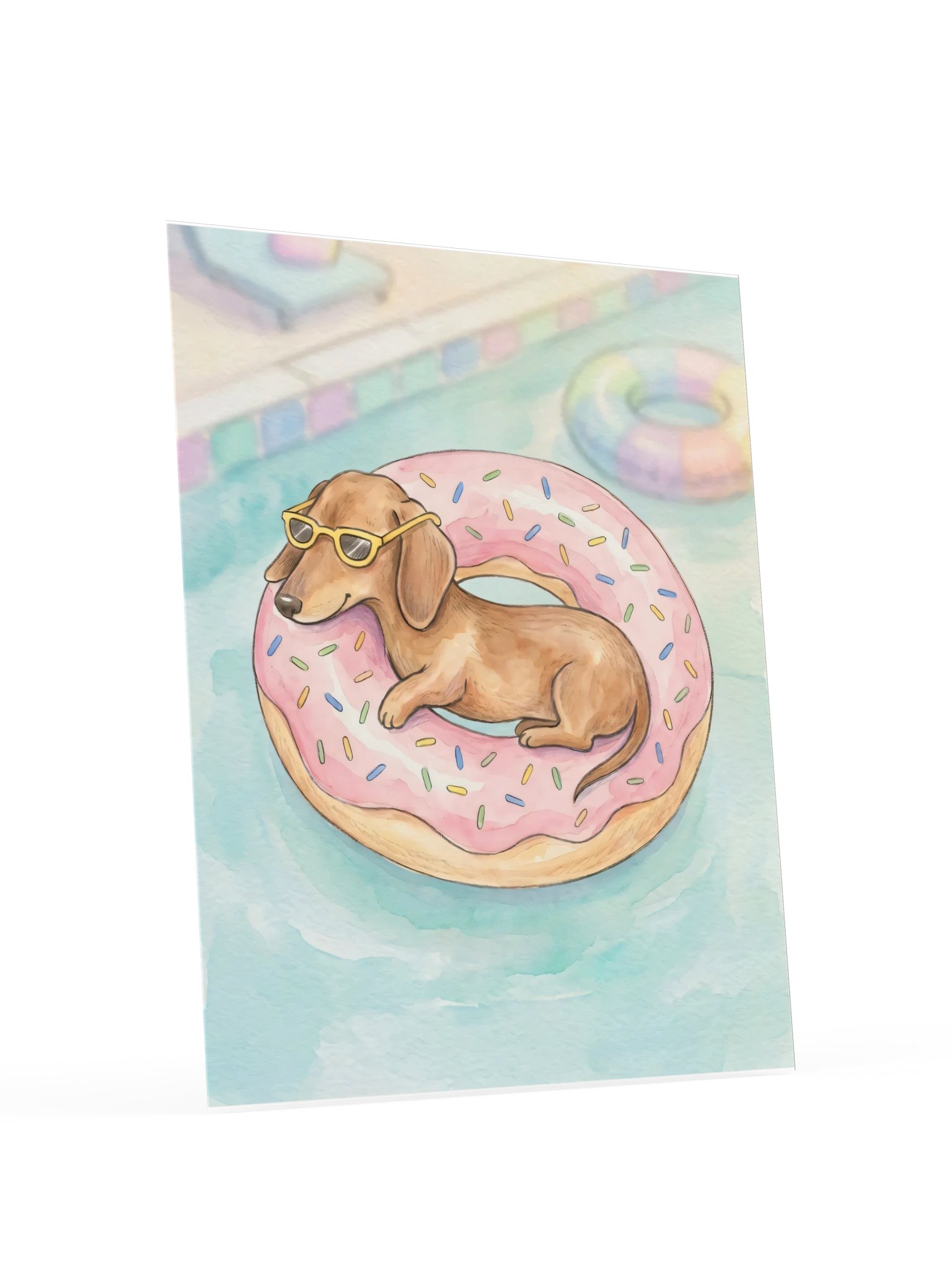 Donut Float Doxie Poster product image (18)