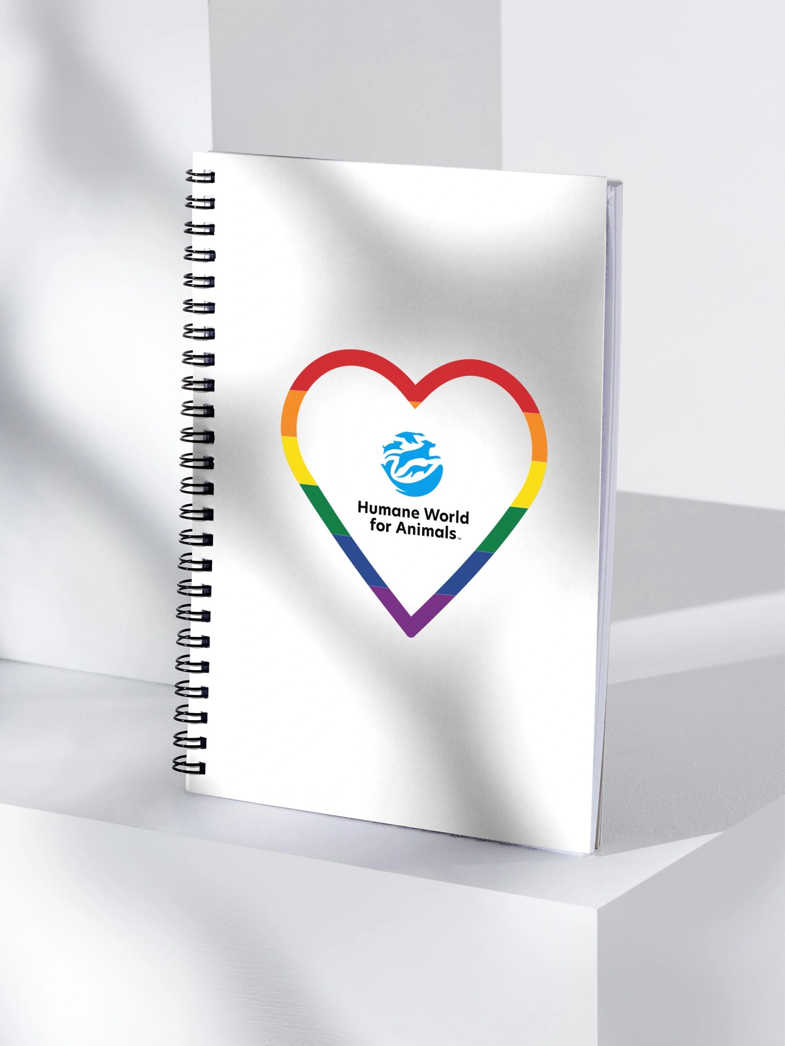 Humane World for Animals logo heart rainbow - Notebook product image (3)