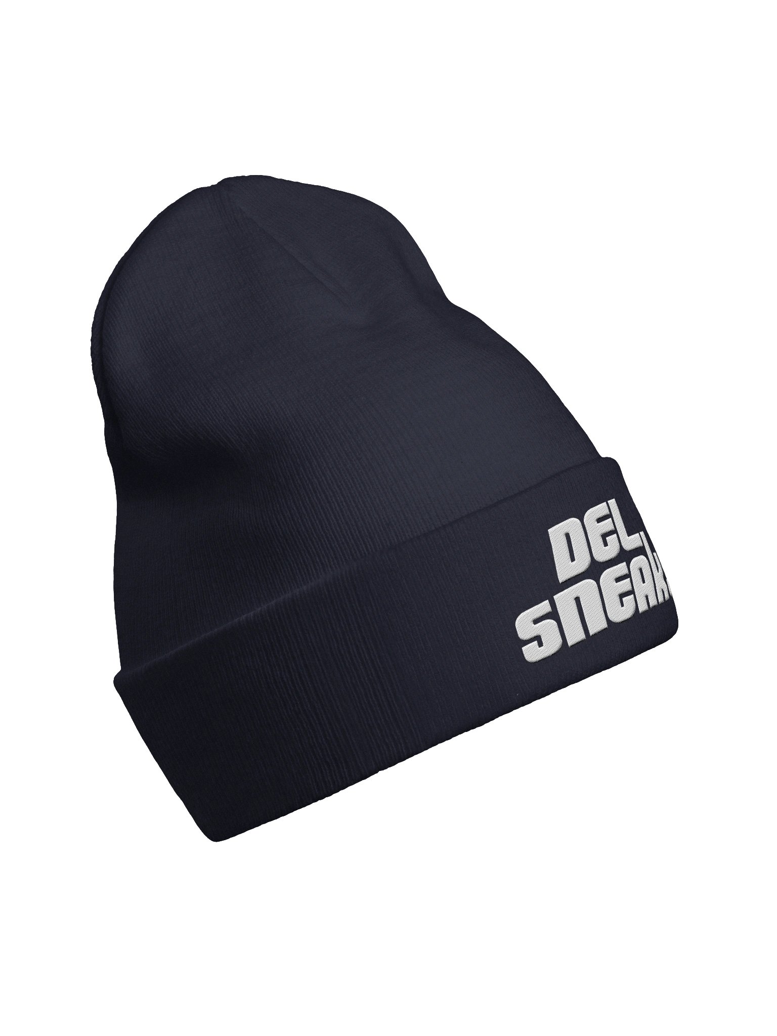 Classic Logo Embroidered Beanie Hat Navy product image (4)