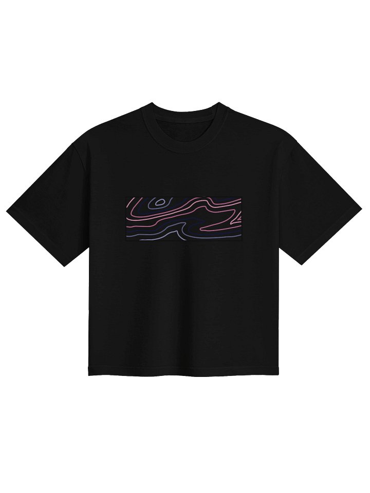 Omni topo map boxy tee product image (1)