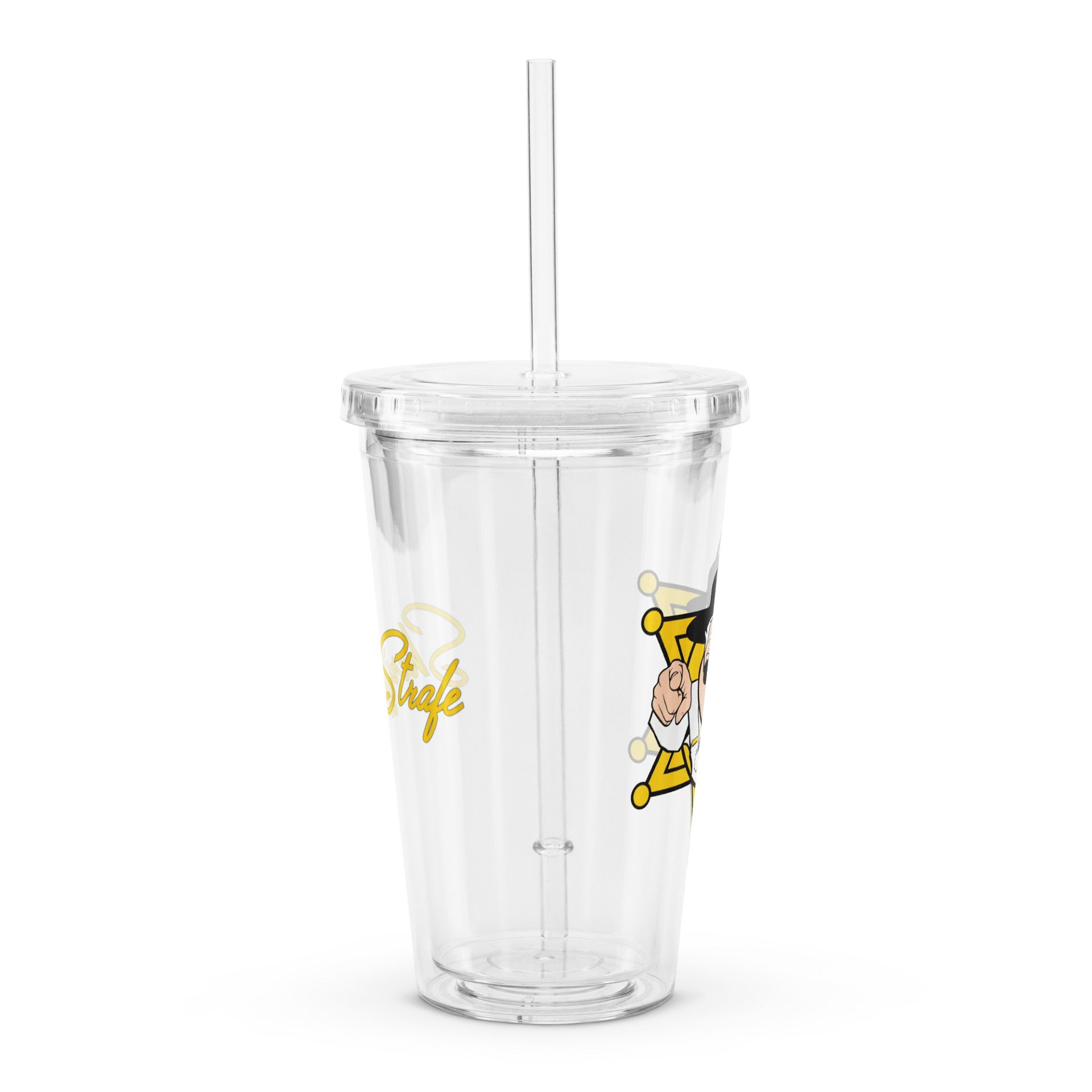Sheriff Logo And Name Double Wall Clear Plastic Tumbler (16 oz) product image (2)
