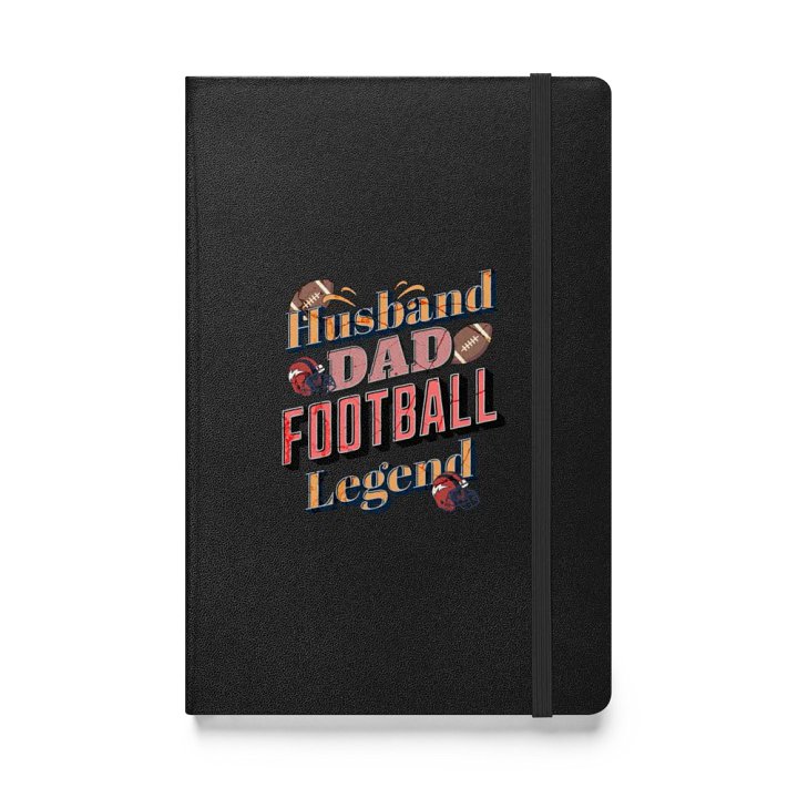 Husband Dad Football Legend Hardcover Notebook product image (1)