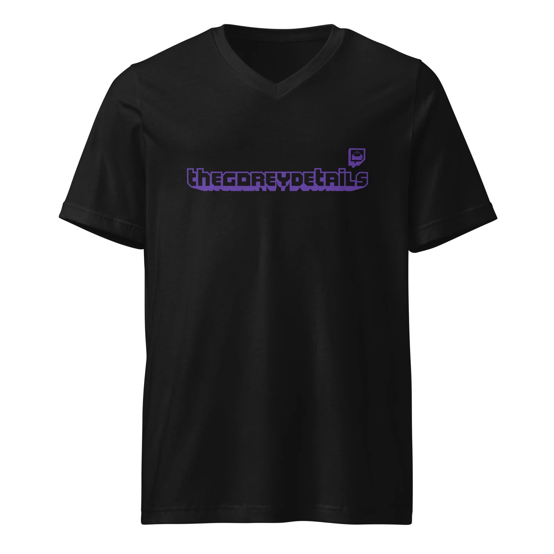TTV Purple - Bella+Canvas Short Sleeve V-Neck Jersey T-Shirt product image (1)