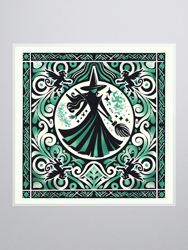 Wicked Spanish Tile Elphaba Stickers – Kiss-Cut Vinyl Broadway Decals product image (1)