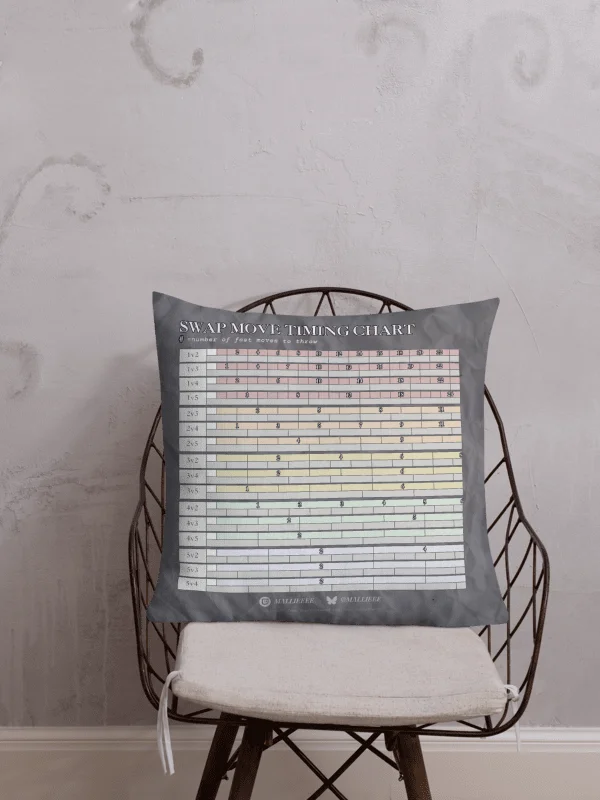 TIMING CHART PILLOW product image (2)