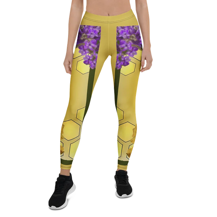 Heliotrope honeycomb All-Over Print Leggings product image (1)