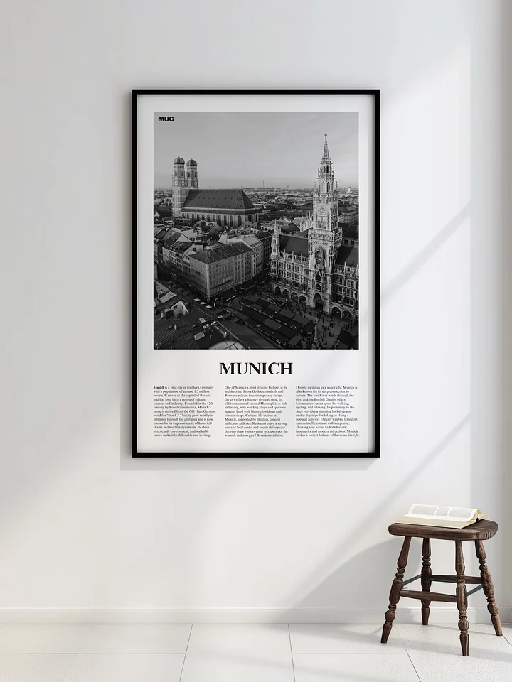 Munich 01 Newspaper Poster | Framed product image (2)