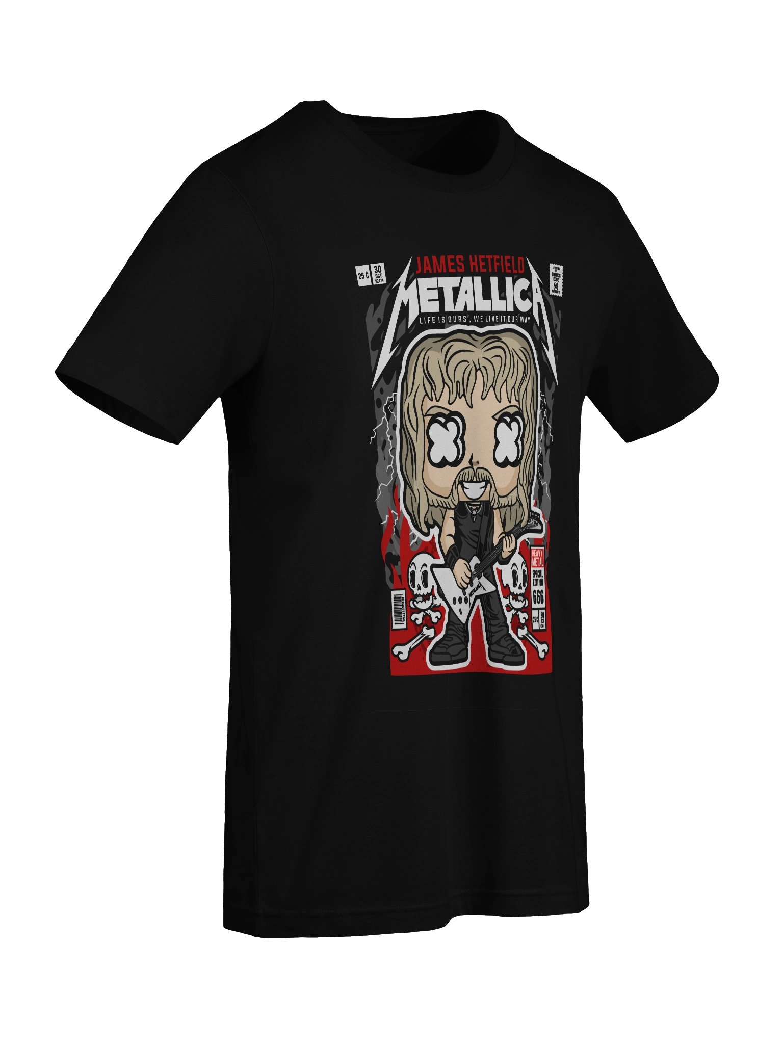 Metallica Guitarist Cartoon T-Shirt product image (9)