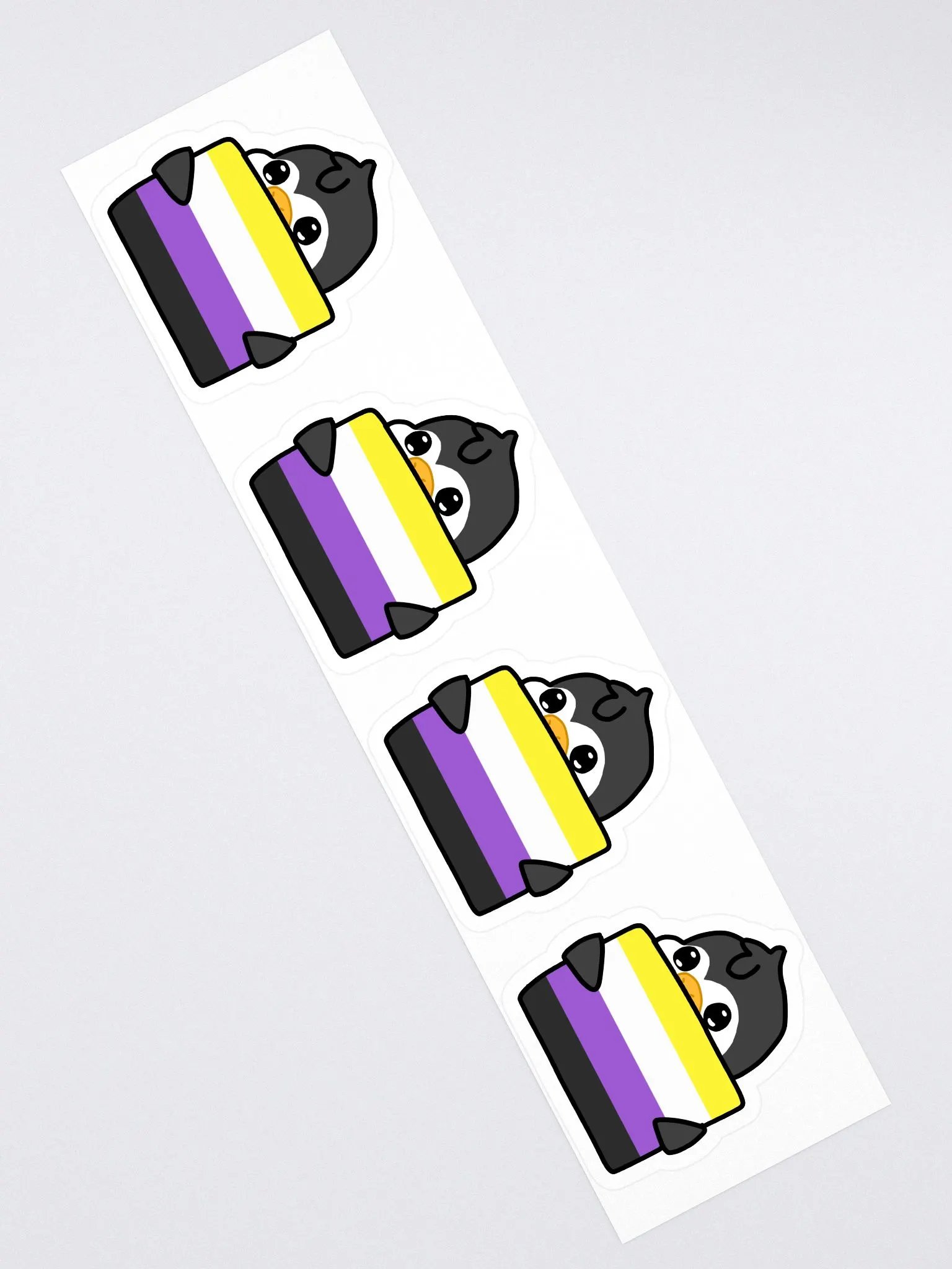 "Non-Binary Pride" Lil' Guy - Large Sticker Sheet product image (2)