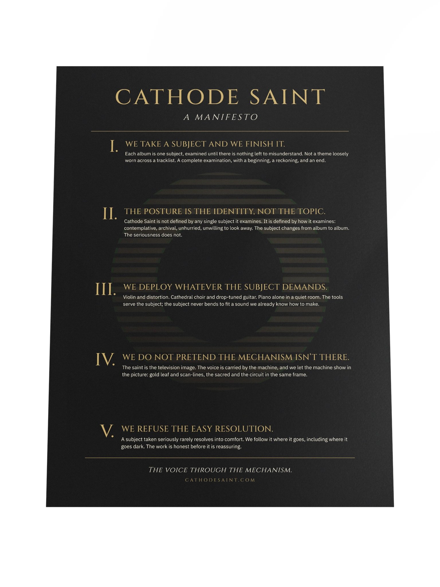 Cathode Saint Manifesto Poster product image (4)