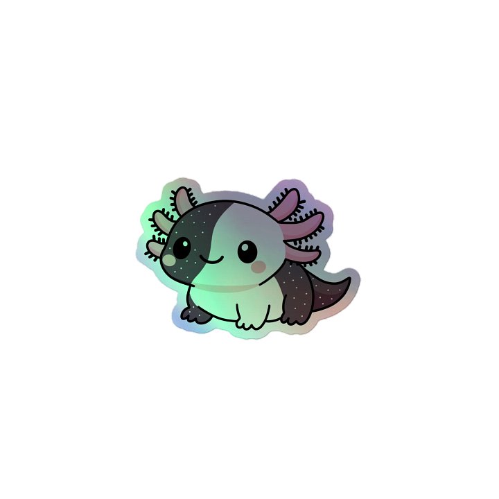 Holographic Lunar Eclipse Axolotl Sticker product image (1)