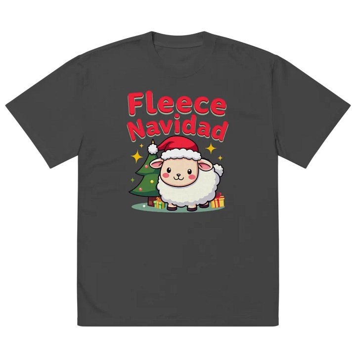 Fleece Navidad Oversized T-Shirt product image (2)