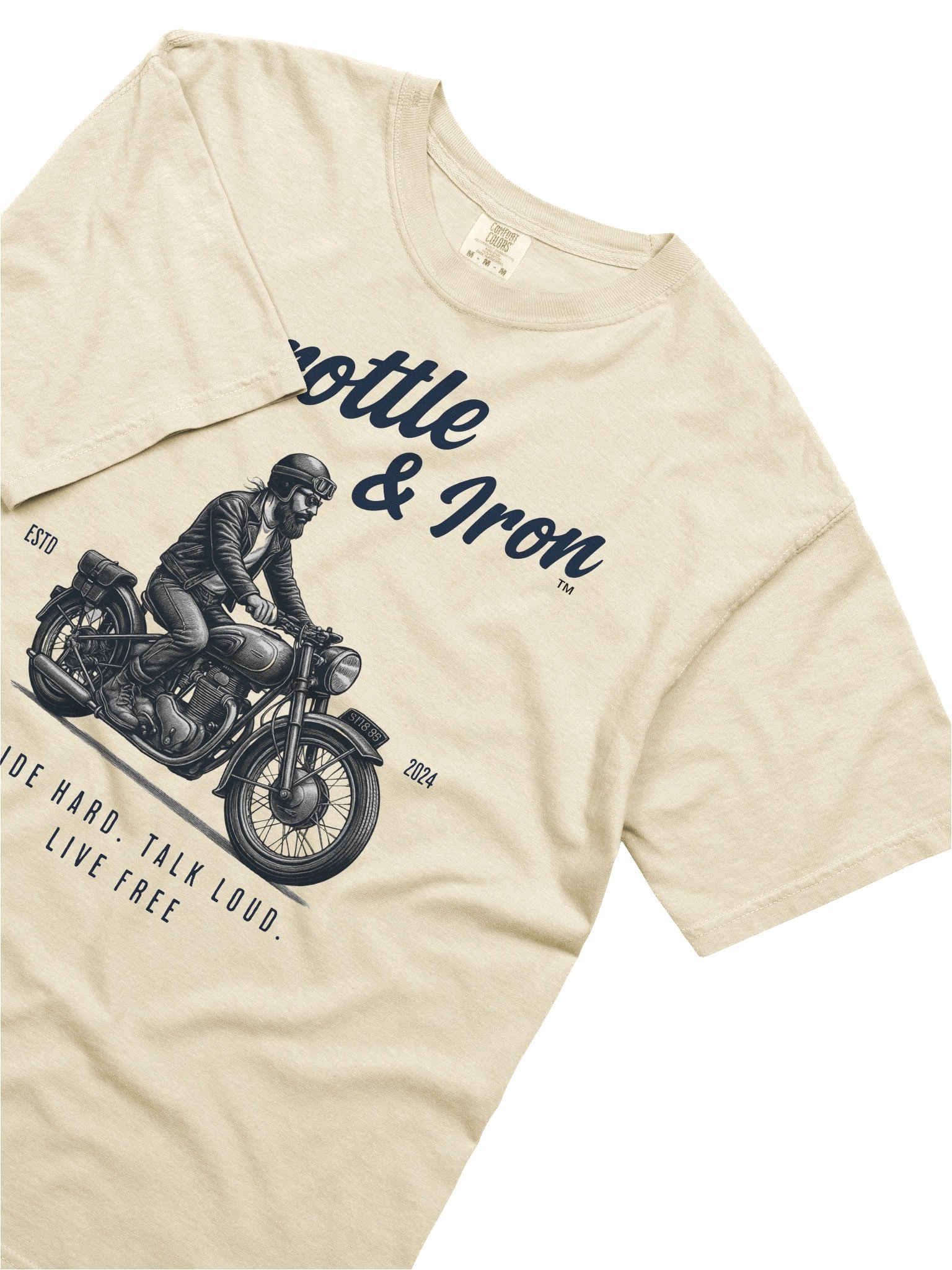 Throttle & Iron “Classic Cruiser” Tee — Men’s Retro Rider Edition product image (75)