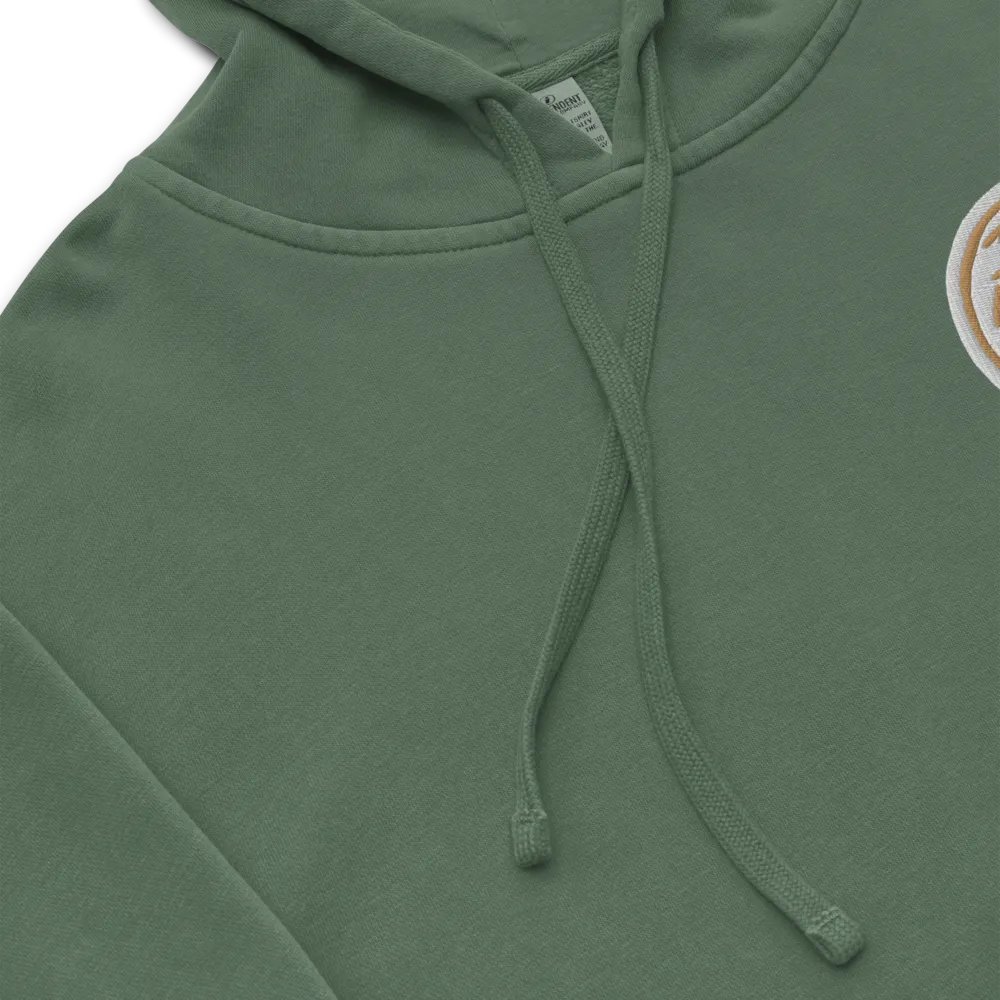 In My Head (L.C. brown bubble design) embroidered pigment hoodie product image (8)