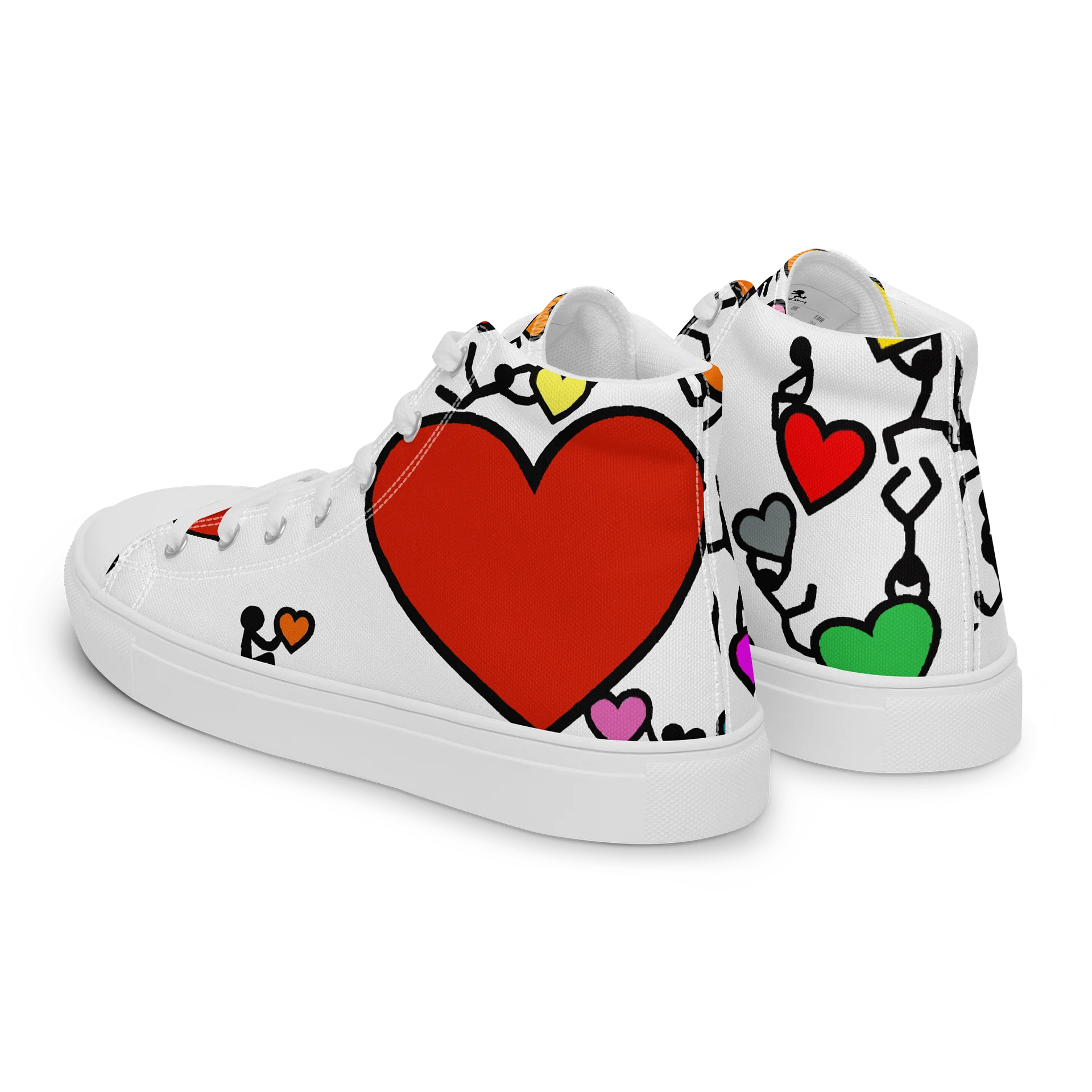 Love in Colour // Woman's Canvas Art High Tops product image (5)