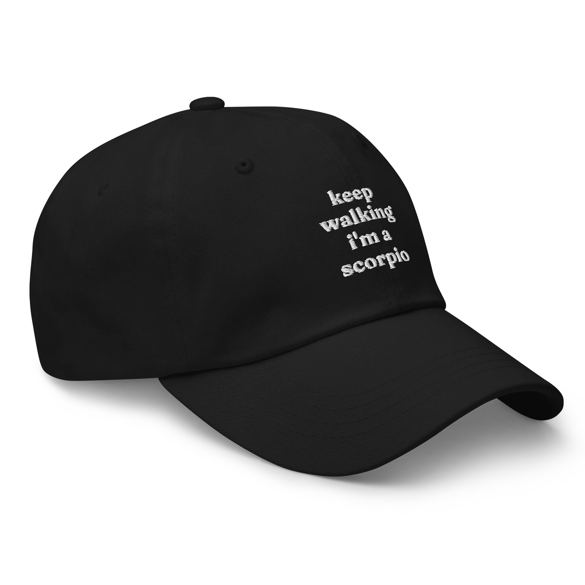 keep walking scorpio embroidered cap product image (3)