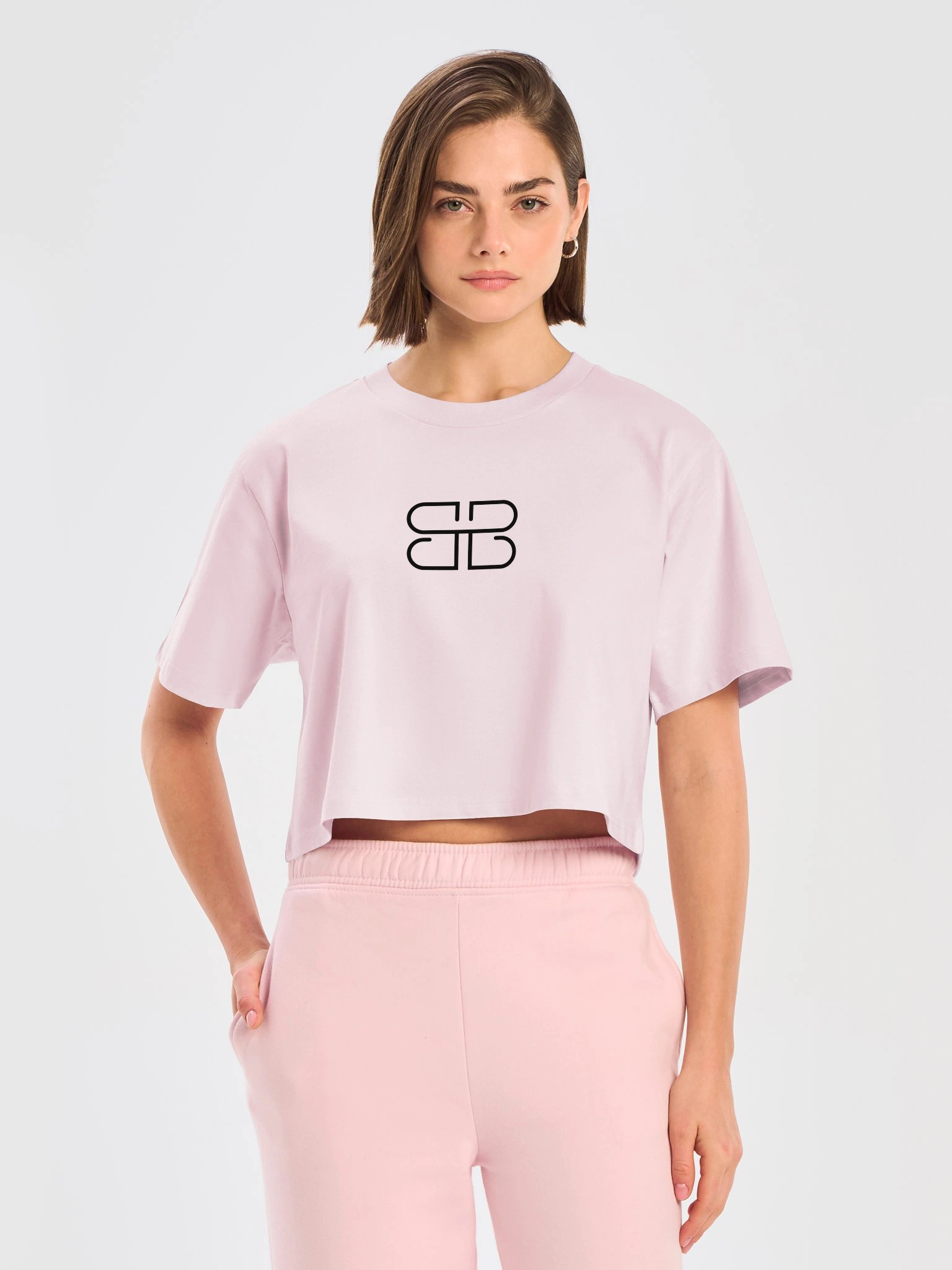 B&B LOGO Crop Tee - Light product image (5)