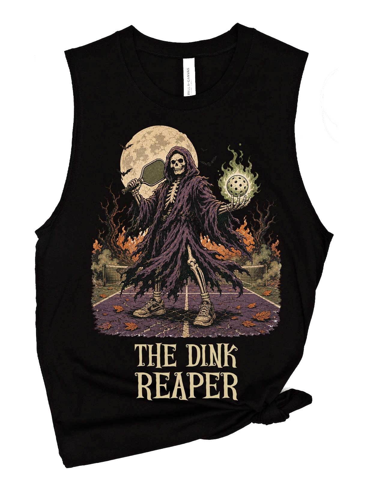 The Dink Reaper Halloween Pickleball Tank Top Funny Gift for Players product image (1)
