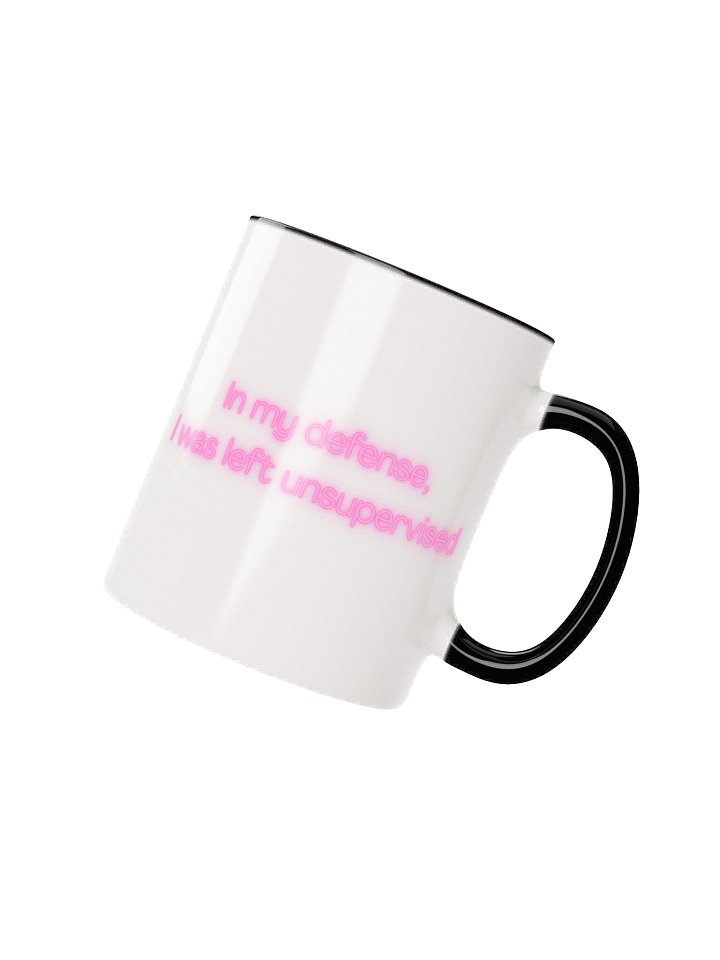 Whimsical Whiskers Ceramic Mug (Black) product image (2)