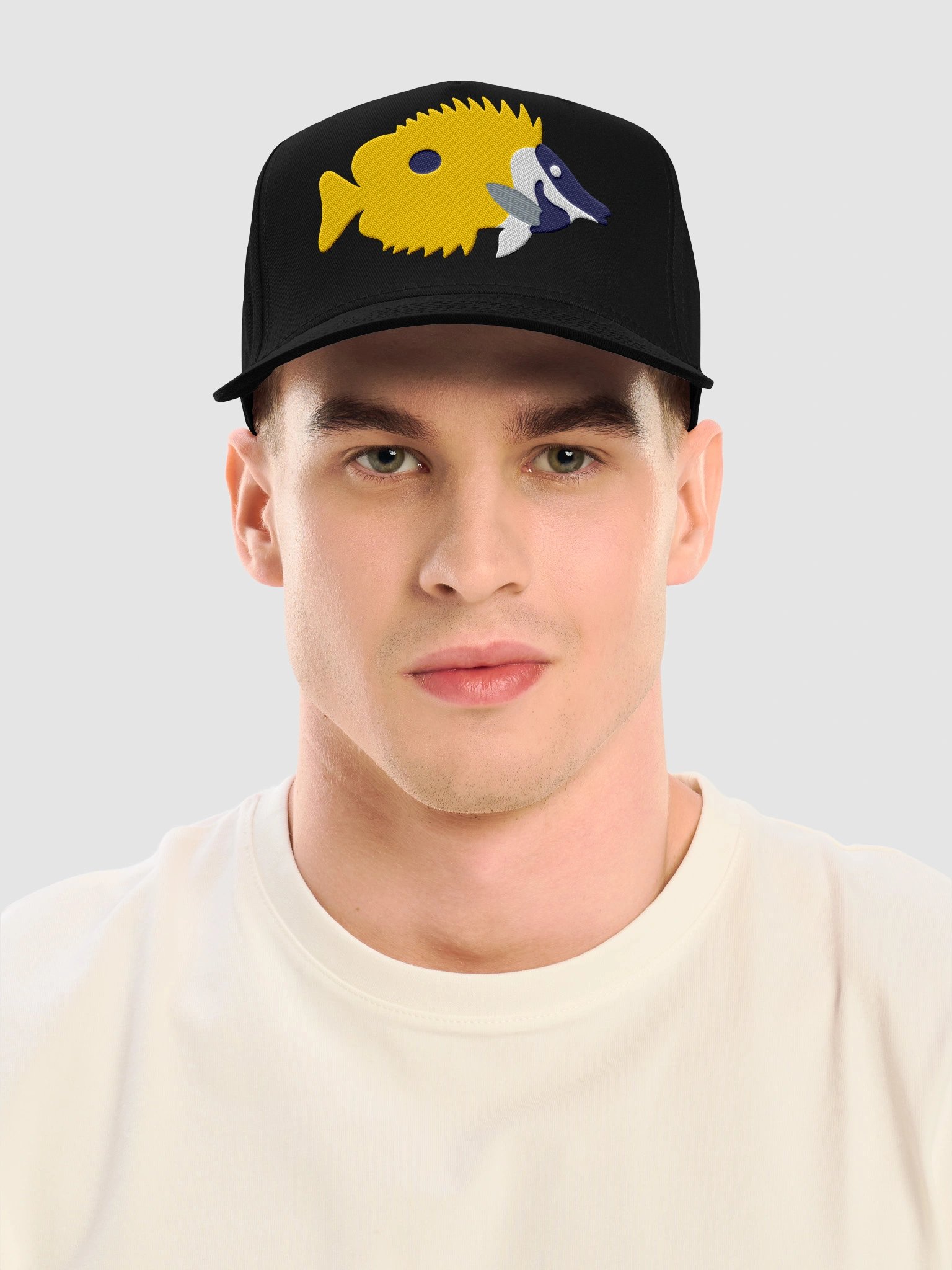 Foxface Rabbitfish(Version 2) Mid-Profile Baseball Cap (Embroidered) for Reef and Marine Aquarium Lovers product image (2)