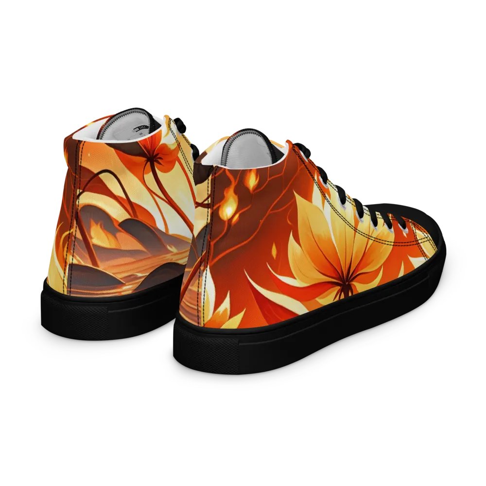 Floral Flame High Tops (Fire Element Inspired) product image (11)