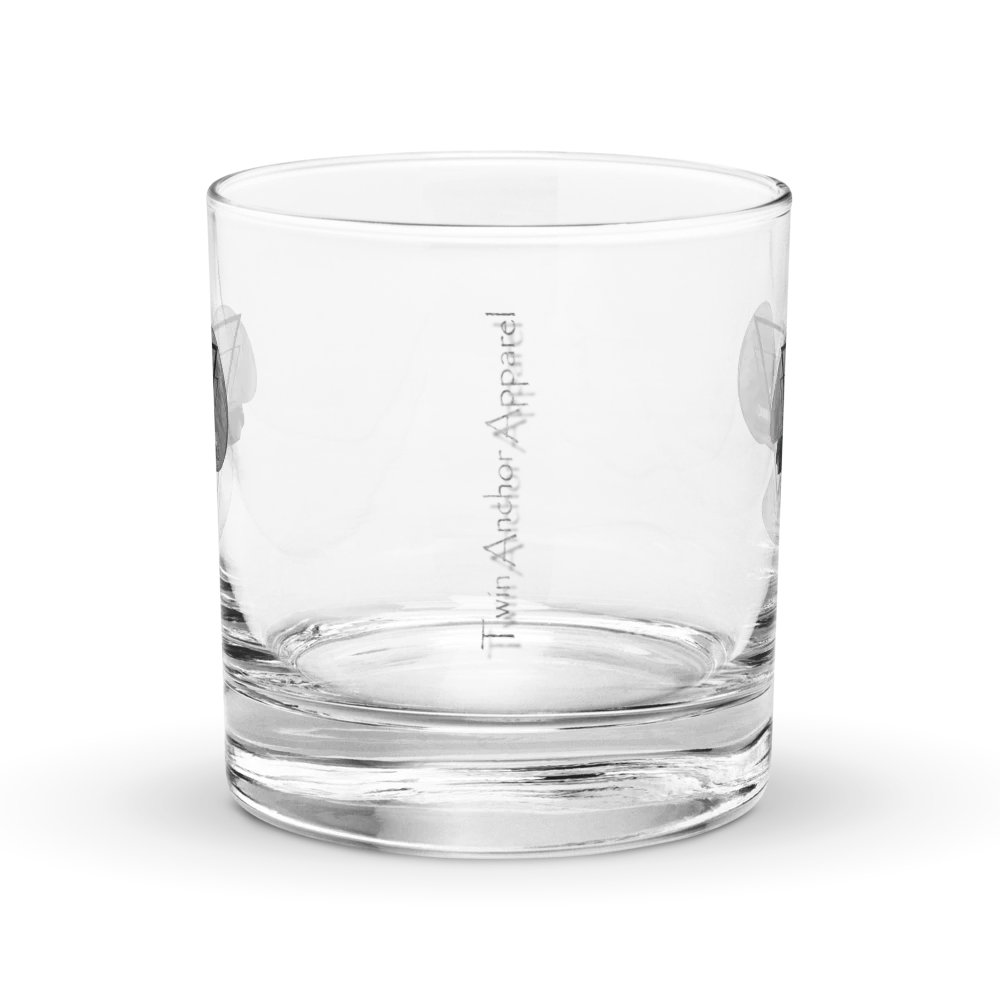 Three blade prop triangle Athena tug Rocks Glass 10.5oz product image (2)