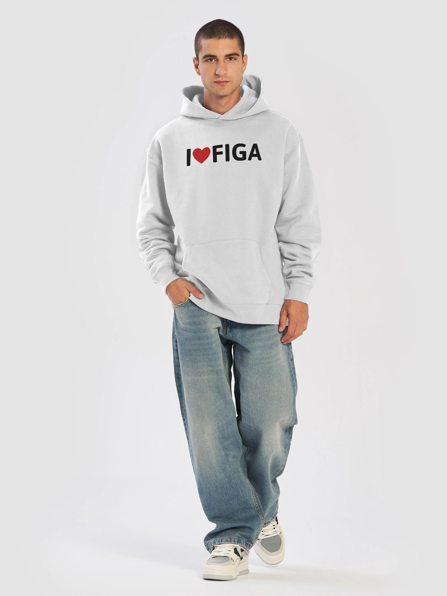 i ❤️ FIGA hoodie white product image (5)