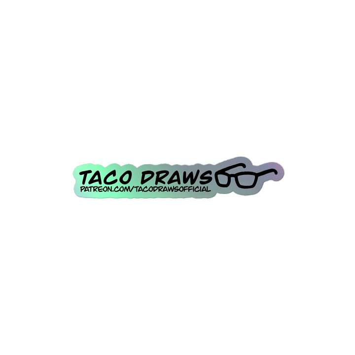 TacoDraws Logo Holo Sticker product image (2)