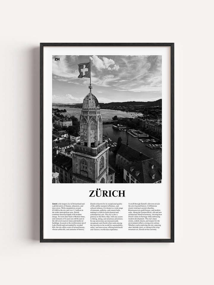 Zurich 01 Newspaper Poster product image (1)