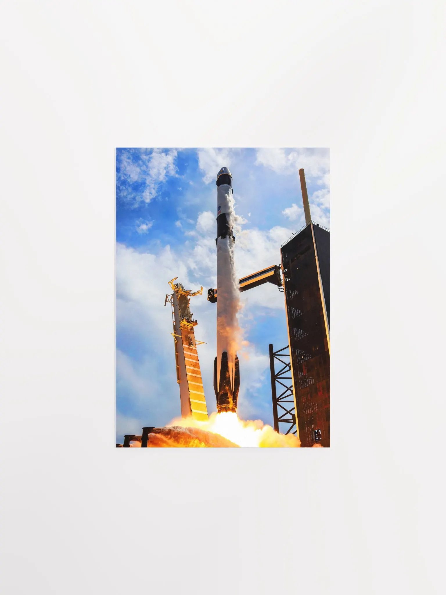 SpaceX Crew Dragon liftoff (May 30, 2020) — space poster, space art, photo poster product image (7)