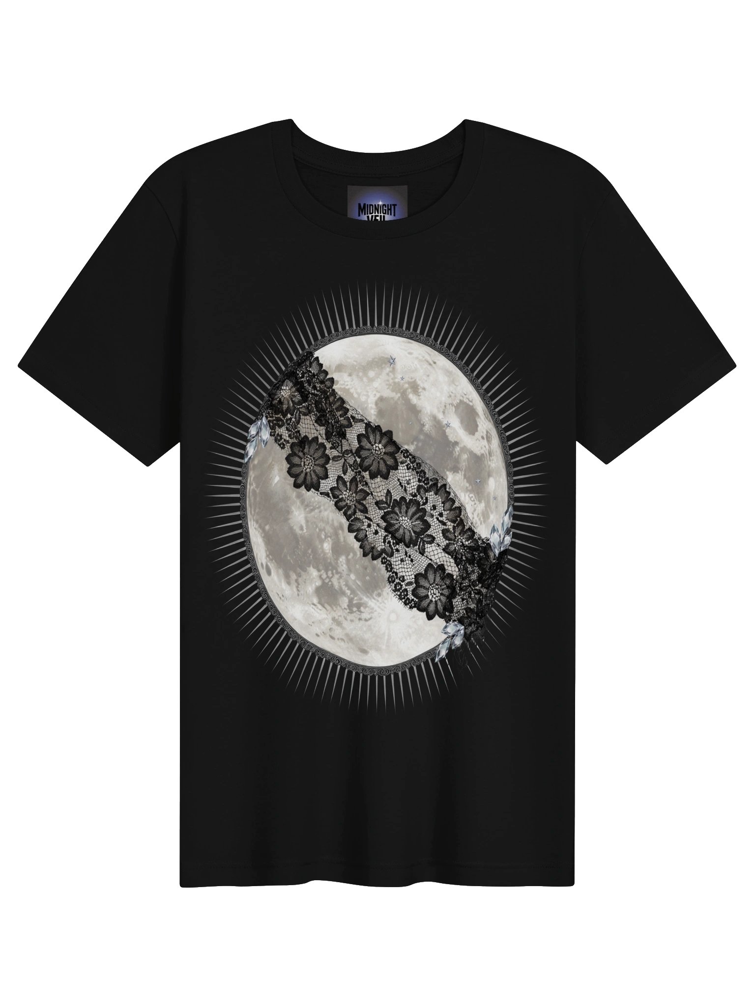Veiled Moon Lace Tee - Midnight Veil product image (1)