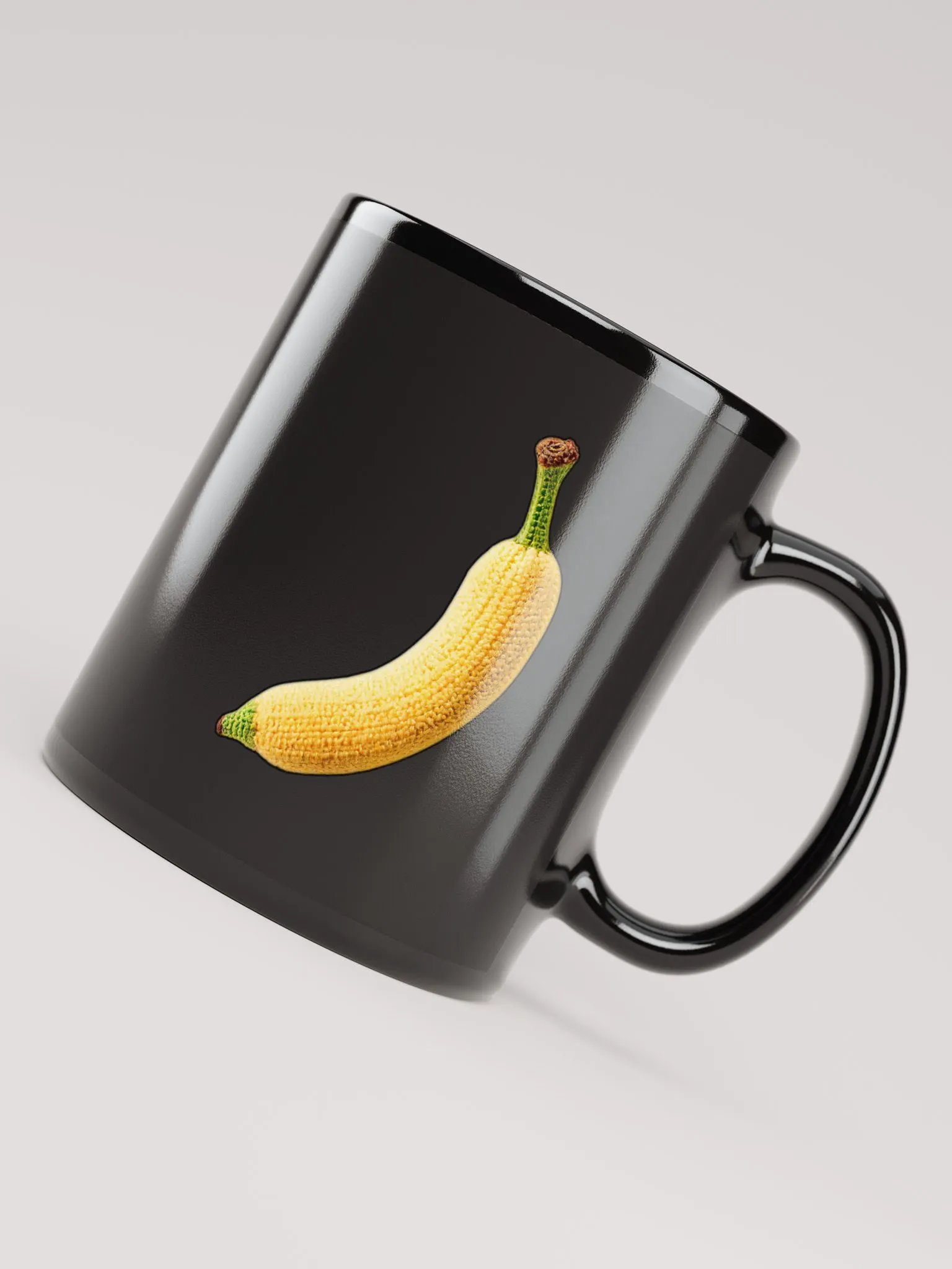 CozyAvocado Black Glossy Banana Mug #1 product image (4)