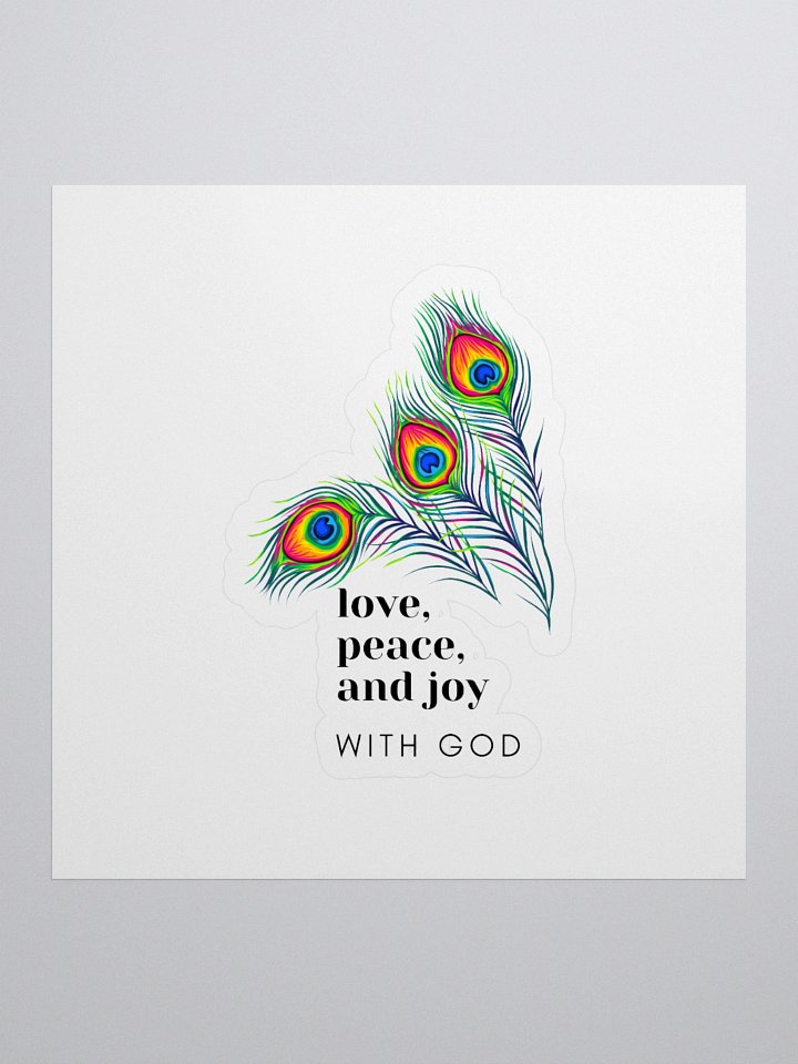 Love, Peace, and Joy with God - Sticker product image (1)